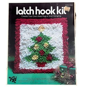 Latch Hook Vintage Valiant Kit Christmas Tree 1977